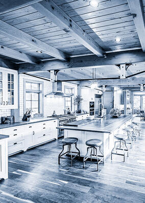 Cocina de la cabaña principal