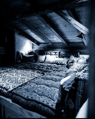 Habitación compartida cabaña abandonada